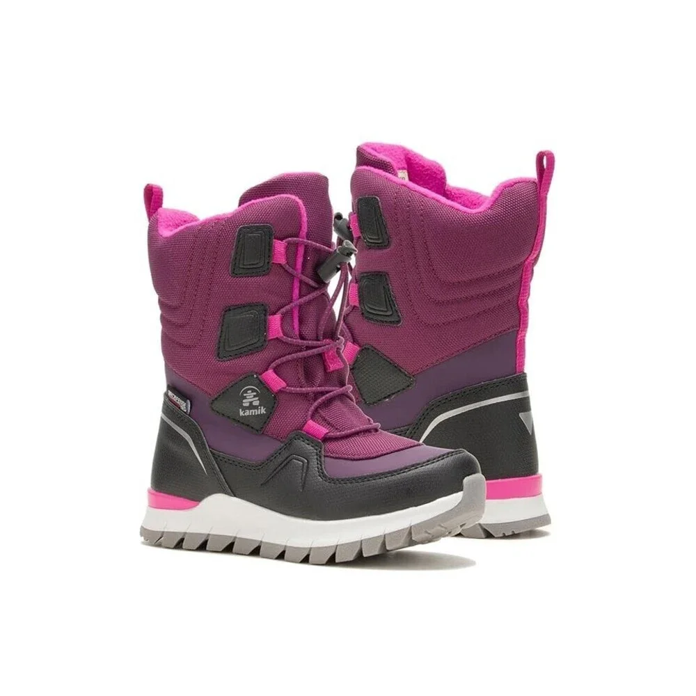 Kamik Bouncer 2 Snow Boots Kids US 6 Grape Waterproof Insulated Cozy GAL1002